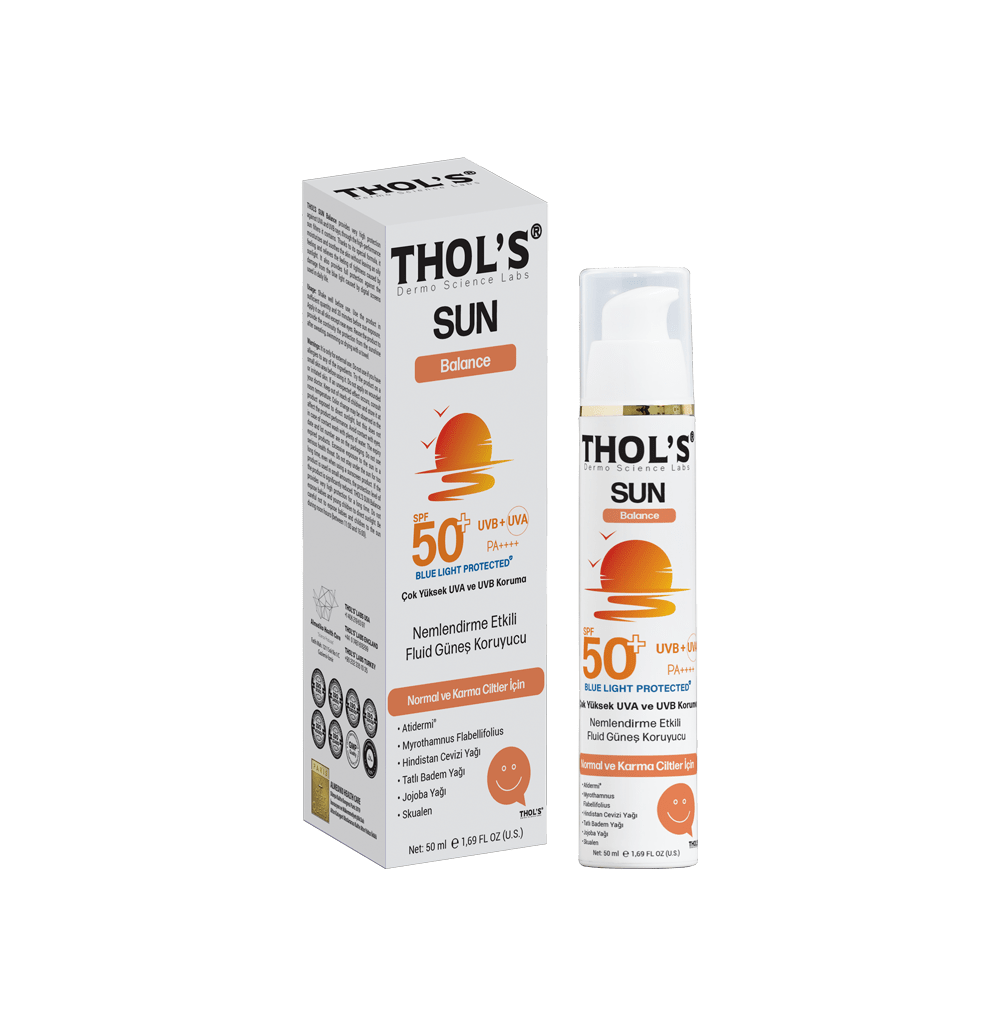 THOL'S SUN Balance (TB6) Fluid Güneş Koruyucu - 50 ml - Normal ve Karma Ciltler İçin Nemlendirme Etkili Fluid Güneş Koruyucu