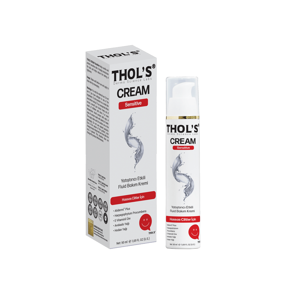 THOL'S CREAM Sensitive (TB23) Fluid Bakım Kremi - 50 ml - Hassas Ciltler İçin Yatıştırıcı Etkili Fluid Bakım Kremi