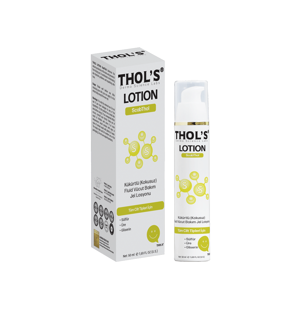 THOL'S LOTION ScabThol (TB29) - 50 ml - Kükürtlü (Kokusuz) Fluid Vücut Bakım Jel Losyonu