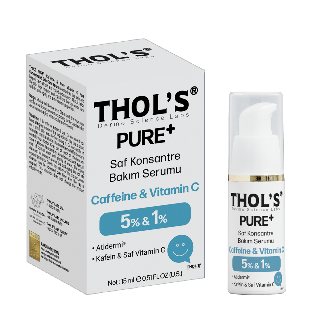 THOL'S PURE+ Caffeine 5% & Vitamin C %1 - 15 ml (TB62) Bakım Serumu